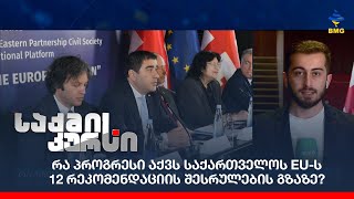 რა პროგრესი აქვს საქართველოს EU-ს 12 რეკომენდაციის შესრულების გზაზე?