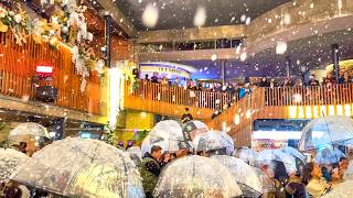 Inside London’s Largest Snow Globe ❄️ Covent Garden to Trafalgar Square Christmas Walk 2024 🎄 4K HDR