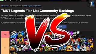 effdashTV vs The Community Tier Lists | TMNT Legends