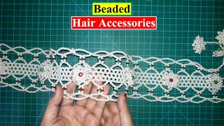 Pearls Jada Tutorial | DIY Hair Accessories with Beads | Beaded Hair vine | Native Beadwork