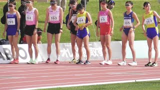 女子5000ｍCは渡邊菜々美選手が15:43.97で1位。ホクレンディスタンスチャレンジ網走大会、2022年7月13日。