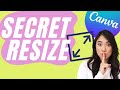 How to Change Canva Template Size - Secret ReSize Option in Canva