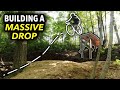 Building a MASSIVE Mountain Bike Drop in Their Backyard! // 15ft DROP!