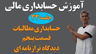 آموزش کامل دوره جامع حسابداری مالی (حسابداری مطالبات قسمت پنجم) جلسه 33