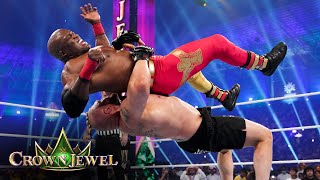 A hobbled Brock Lesnar takes Bobby Lashley to Suplex City: WWE Crown Jewel (WWE Network Exclusive)
