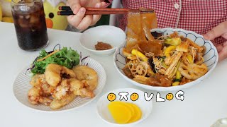 EJ VLOG 영상에서 마라 향이 나요. 마라에 중독되어버린 사람....자취생 브이로그 🏡(집밥, 마라샹궈, 크림새우, 마라탕, 마라 엽떡, 꿔바로우, 사계 식탁 찐 전복죽)