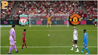 TINY Salah - Longest Penalty Shootout | liverpool vs Man Utd | PES23 Gameplay #liverpool