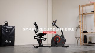 Sunny Health & Fitness Premium Magnetic Resistance Smart Recumbent Bike - SF-RB4850SMART