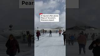 Plane flips at Toronto's Pearson airport