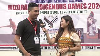 DD Mizoram Indigenous Games 2024 Lunglei District a YMA  Branch hrang hrang Lengzem leh Lenglawng