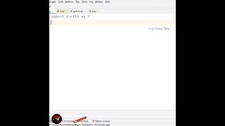 Drawing Simple Square in Python Programming || Turtle|| Graphics | Prof Antony Vijay #shorts
