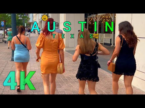 Austin Downtown Walk Part 1 Texas Usa 4k Uhd Youtube