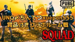 【PUBG MOBILE】第217話／ちんてつさん賞品付きコラボルーム〜SQUAD〜（説明欄にチャプターを作成しているのでご活用ください）