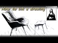 How to ink a drawing ■ Tracing Masterpieces