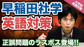 【入試の英語対策!!】正誤問題のラスボス!! 早稲田大学 社会科学部【大学別英語対策動画】