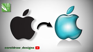 How to make iphone logo design in coreldraw x7 | IPHONE LOGO