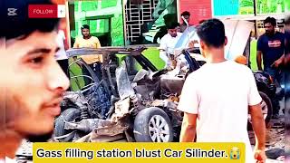 Big Gass cylinders blust inside car Full damage. কি ভয়াবহ car Accident?