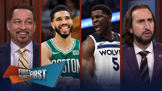 Jayson Tatum & Anthony Edwards plummet in Nick's latest King of the Hill | NBA | FIRST THINGS FIRST