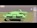 Battle Tank created by the program 3ds MAX. Модель танка выполненного в программе 3D Max