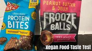 FROOZE BALLS PEANUT BUTTER AND JELLY, ENJOY LIFE CHOCOLATE PROTEIN BITES #froozeballs