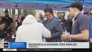 Dodgers legend Fernando Valenzuela helps feed 4,000 Montebello families