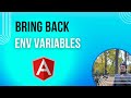 Angular -  Add environment variables to the project