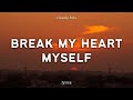 Bebe Rexha - Break My Heart Myself (ft. Travis Barker) (Lyrics)