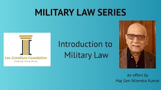 Military Law - Session 9 (Military Law Literature)