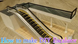 How to make Escalator - Diy Cardboard - Escalator working Model