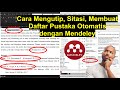 Cara Mengutip, Sitasi, atau Membuat Daftar Pustaka dari Mendeley Secara Otomatis dan Cepat