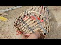 របៀបធ្វើលបដាក់កង្កែប make a frog trap from bamboo easily. catch a frog