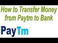 How to Transfer Money from Paytm Wallet to Bank Account