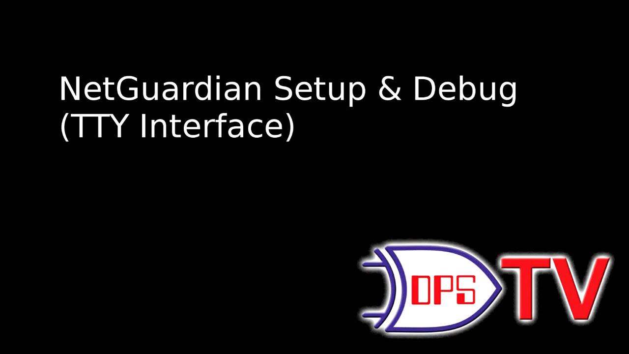 Netguardian Initial Setup Debug Tty Youtube
