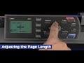 How to adjust the page length on the Graphtec FC8600