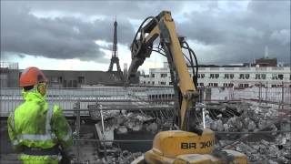 Brokk 100 plays an important role in the center of Paris!