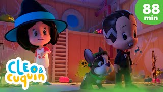 A Halloween Nightmare 😱 Episodes and more Nursery Rhymes by Cleo and Cuquin | Children Songs