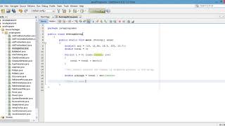 Java Program To Calculate the Average of Numbers using Array