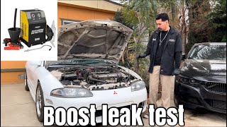 BOOST LEAK TEST ON DSM (SMOKE MACHINE)