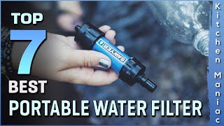 Best Portable Water Filters Review in 2023 | Top 7
