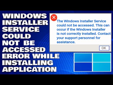 How to Fix Windows Installer Service Access Error While Installing Application