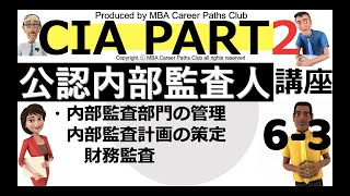 【内部監査部門の管理（内部監査計画の策定-財務監査）CIAが如く】図解CIA Part 2　公認内部監査人：6-3