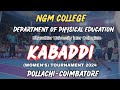 NGM COLLEGE -    Live   LEAGUE || KSG CLG vs RATHINAM CLG || NGM POLLACHI-2024