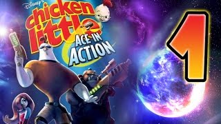 Chicken Little Ace in Action Walkthrough Part 1 (Wii, PS2) Pluto Mission 1
