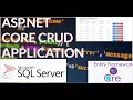 Create ASP.NET Core Web Application With SQL Server Database Connection and CRUD Operations