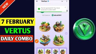 Vertus Combo Cards Today 7 February | Vertus Daily Combo | Vertus Combo Cards | Vertus Combo