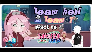 🌸 Team hebi and team 7 react to Sakura Haruno | spoilers | Sasusaku 💌 | 1/?