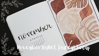 November Bullet Journal Setup 🍄‍🟫🍁