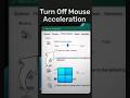 How To Turn Off Mouse Acceleration On Windows