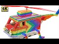 DIY -  How To Make Van Helicopter Car Using Magnetic Balls ( Satisfying ) | Oddly Satisfying