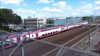 VIRM 9579 and pink 9522, advertisementtrain Barendrecht, 29 July 2010